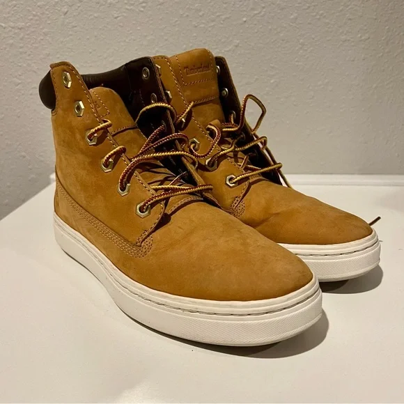 Timberland Women's Londyn 6" Boots Wheat Nubuck A1INF Size 7 With Box Leather - Picture 1 of 11